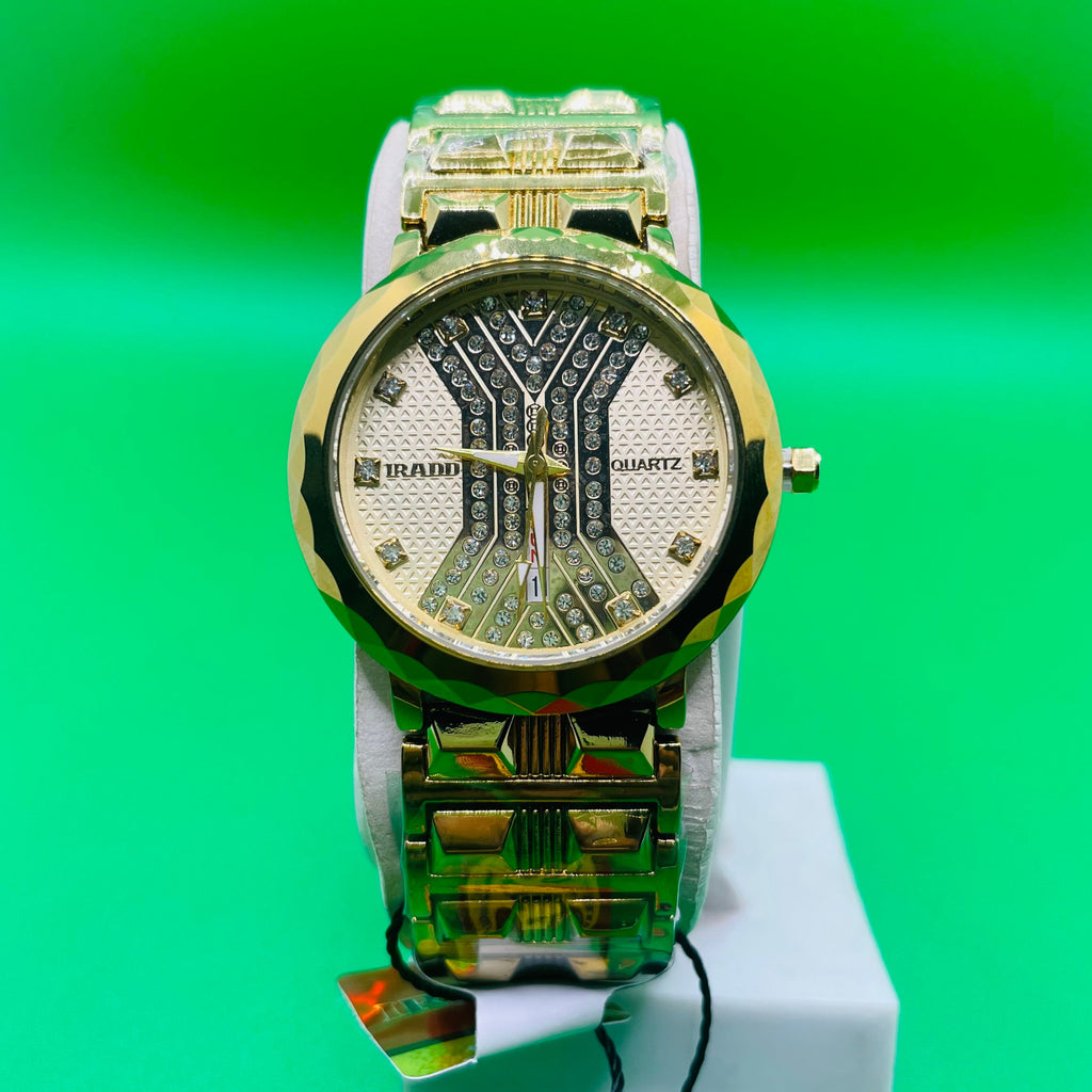 IRADD Watch 8038 with a unique design on a green background