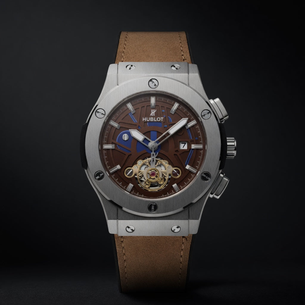 HB silver Case , Brown Dail