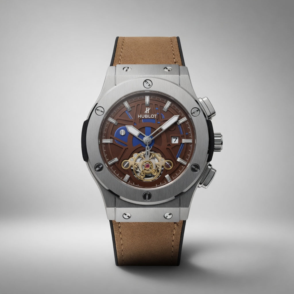 HB silver Case , Brown Dail