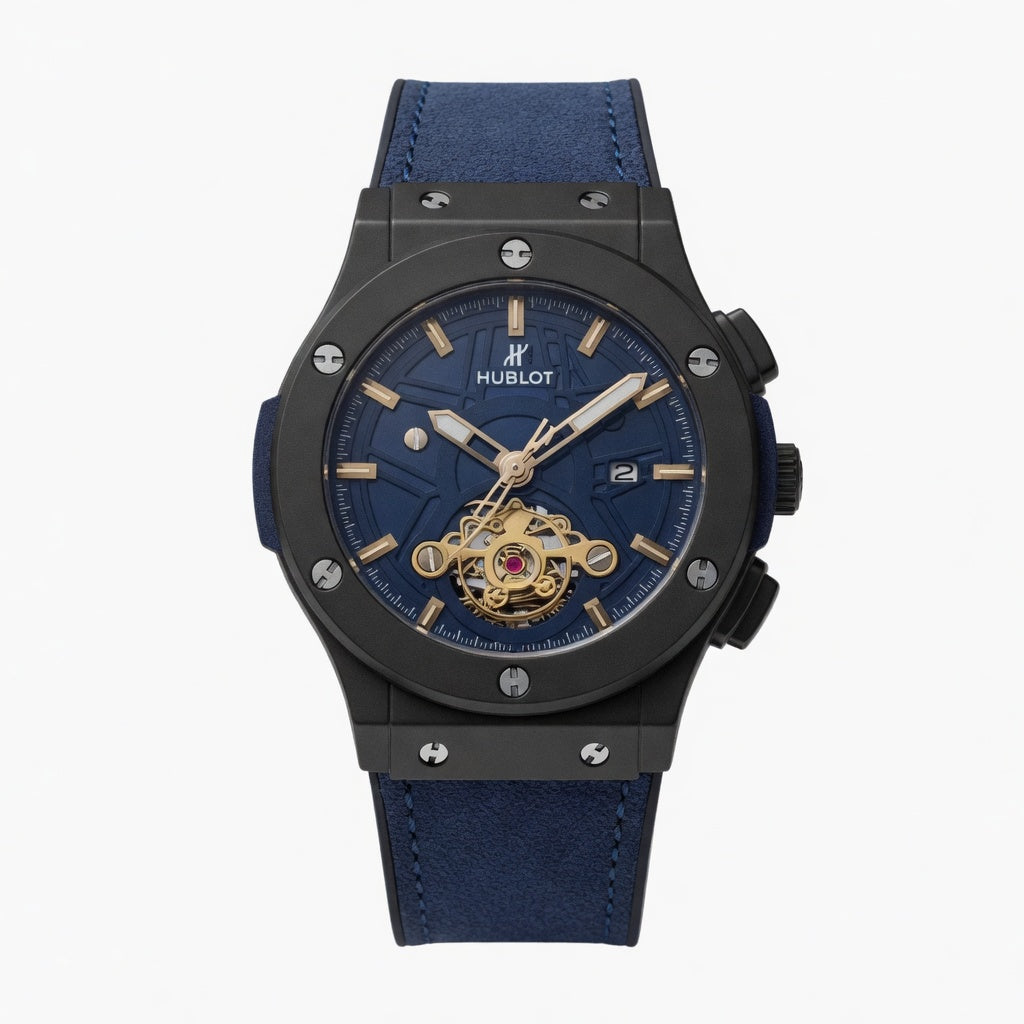 HB Black Case , Blue Dail