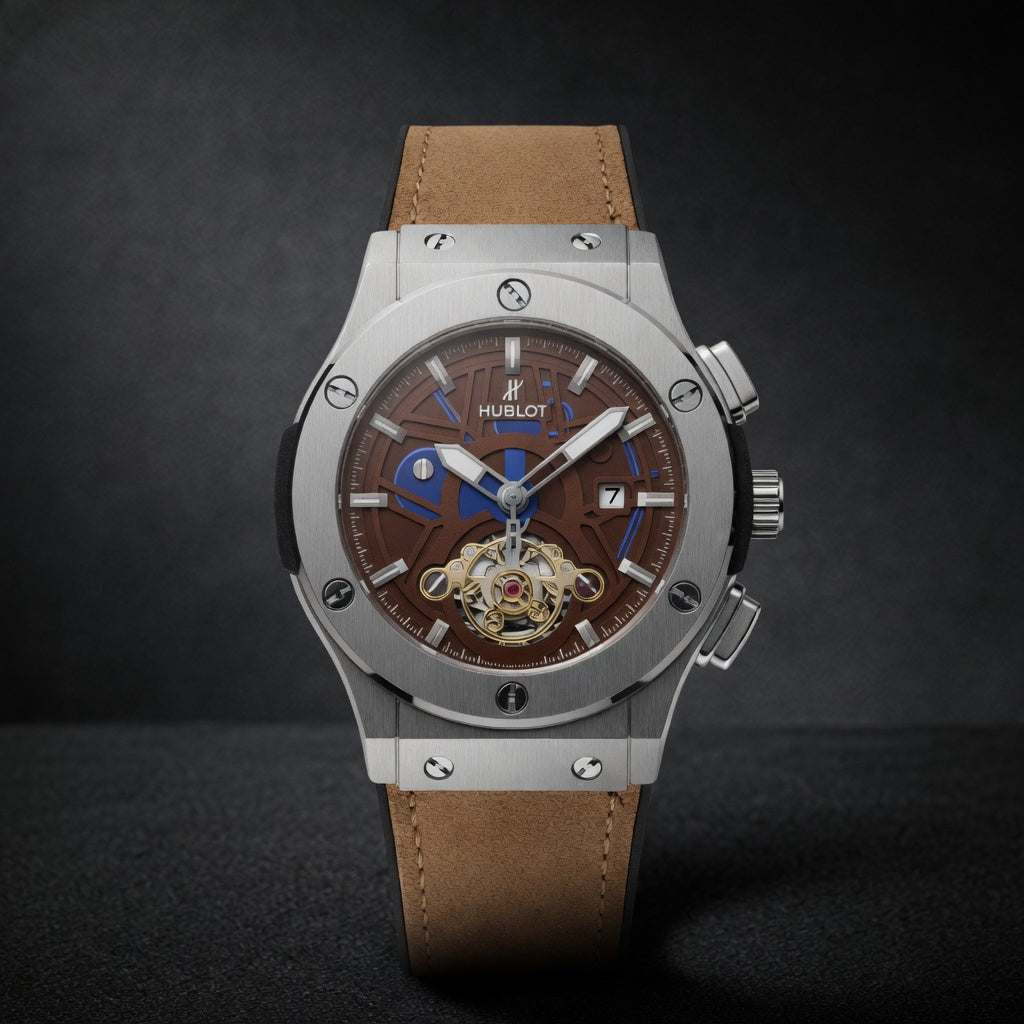 HB silver Case , Brown Dail