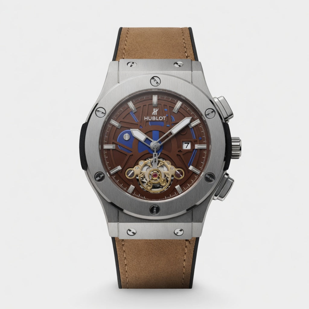 HB silver Case , Brown Dail