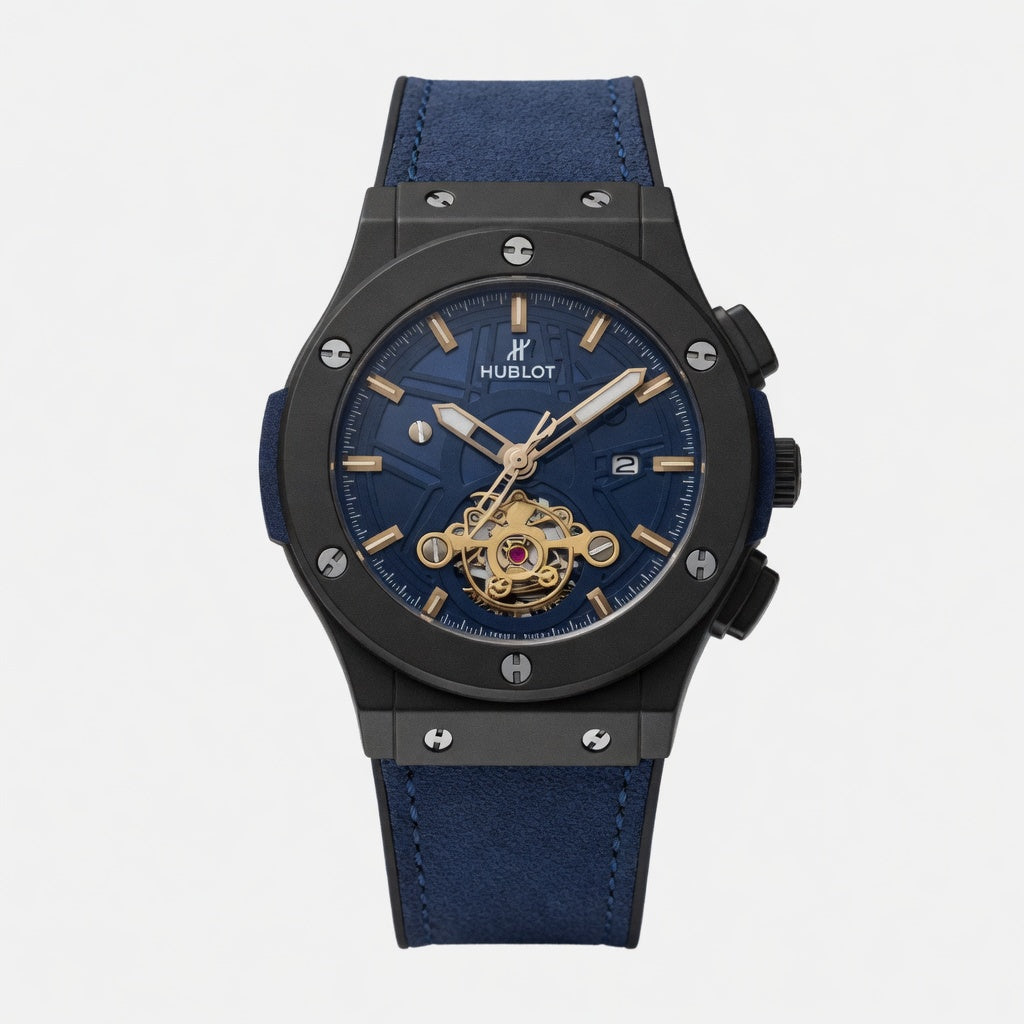 HB Black Case , Blue Dail