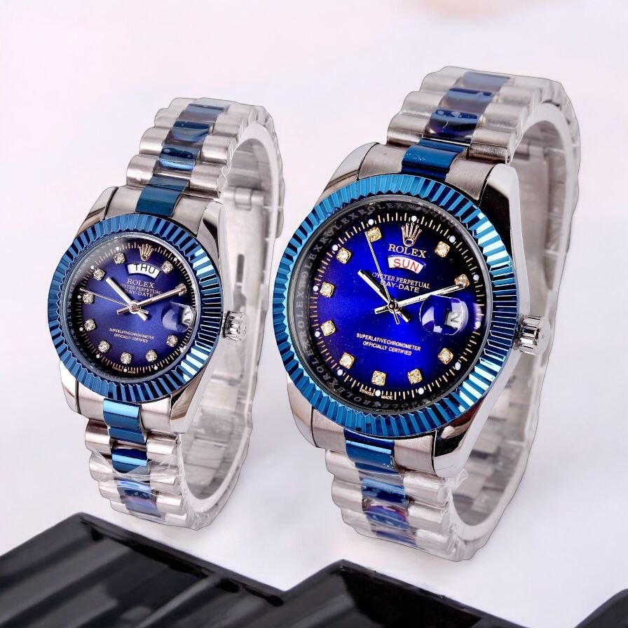 RLX - Stainless Steel - Couple Watch - Z-84