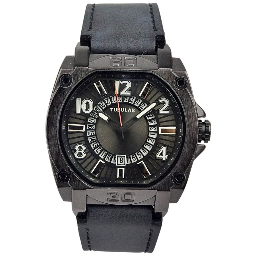Tubular - Analog Wrist Watch - Leather Strap - TB-125